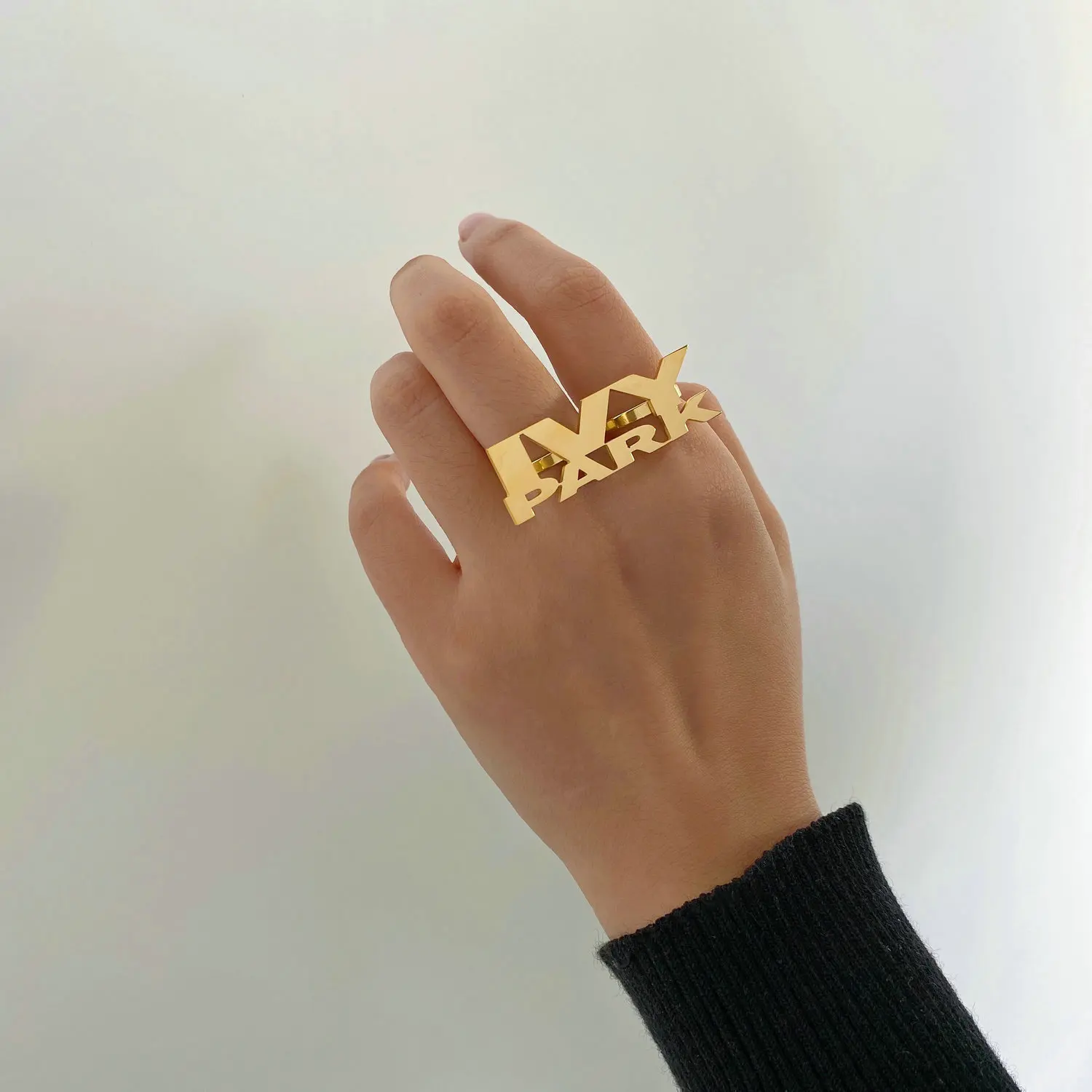 

Персонализированное кольцо, 18k золото, pvd покрытие, нержавеющая сталь, ювелирные изделия для женщин и девочек, Подарочная табличка с знаком, подарки