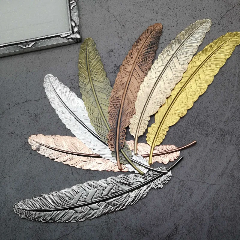 1 шт. металлическая креативная Закладка-перо в стиле ретро | Дом и сад