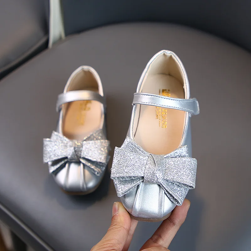 Туфли принцессы для девочек 2020 Детские балетки на плоской подошве с цветами