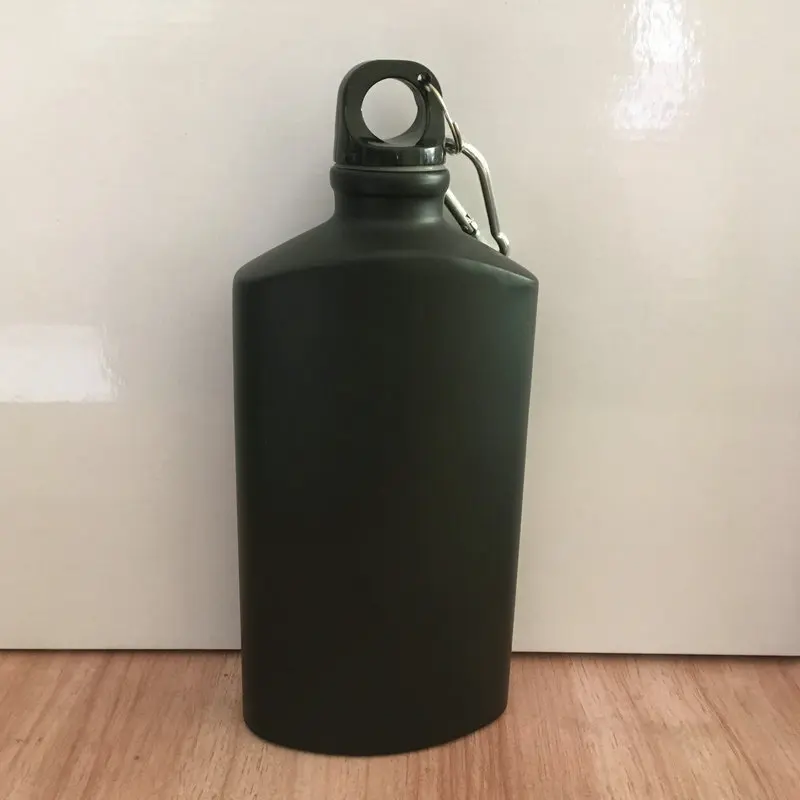 

Outdoor Military Water Bottle Kettle Stainless Steel Army Flask Wine Flagon Camping Hiking Survival Canteen Bottle with Cover