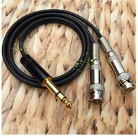 hifi 6 35mm to dual 2 bnc audio cable 6 5mm 6 35 to bnc 99 99 4n ofc