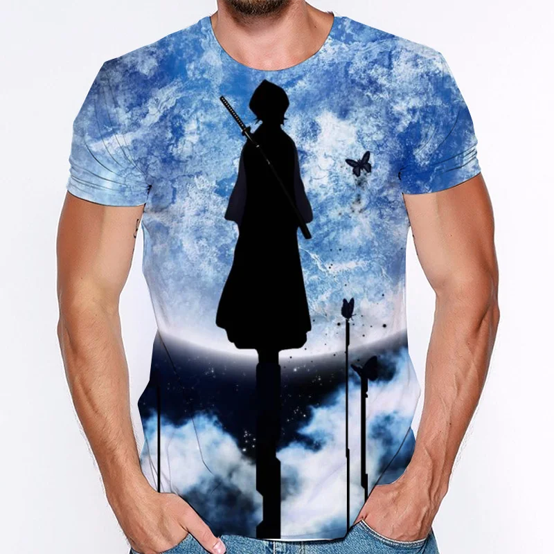 

Hot Anime BLEACH 3d Men T Shirts Summer Casual Short Sleeve Women Fashion Oversized Tshirts Cool Streetwear BLEACH Anime Tops