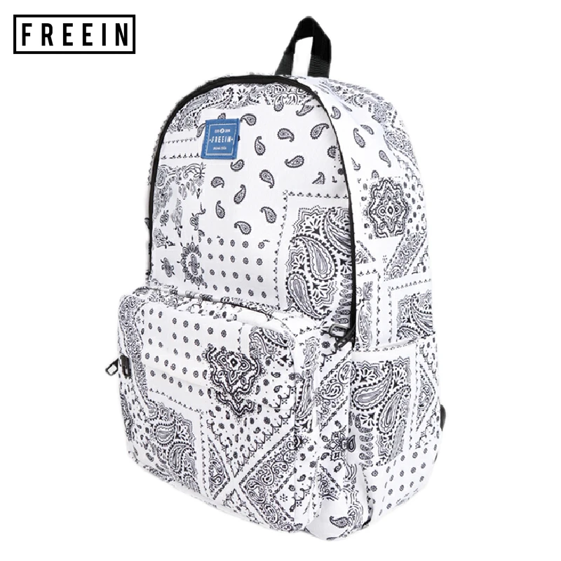 

FREEIN Fashion Plant Camouflage Floral Trend Women's Backpack Men Unisex Bts School Bag Sports Waterproof Summer Europe America