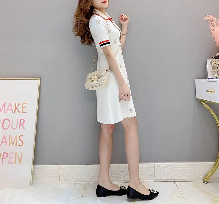 Женское платье 2021 Весна Лето Осень Новый стиль социалист темпераментная вышивка