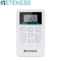 retekess tr612 portable fm radio pocket radio receiver with 3 5mm earphone for large meeting simultaneous interpretation