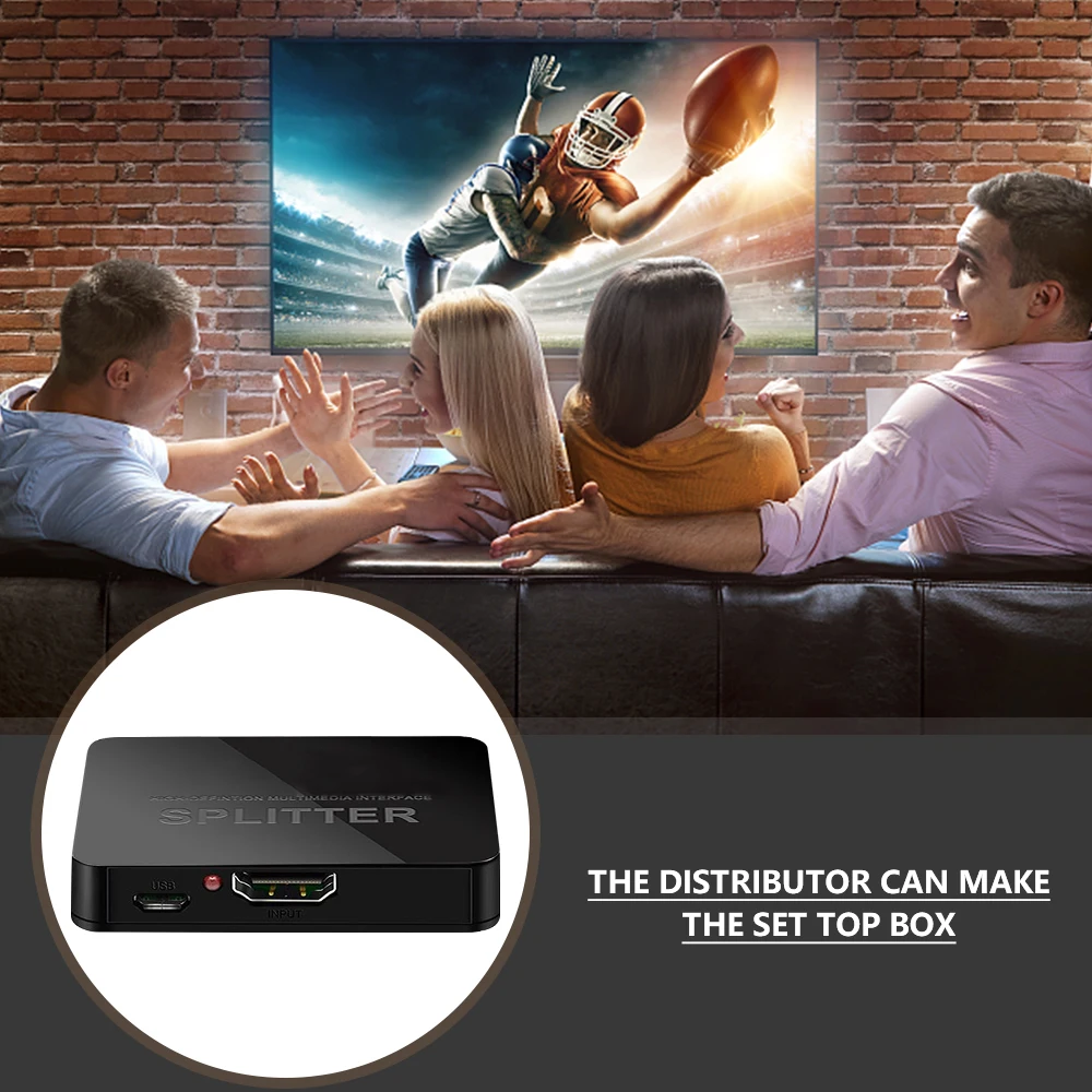 

Full HD 1080p HDCP 4K Splitter Switch Switcher 1 In 2 Split Amplifier Dual Display For PS3 DVD HDTV Monitor