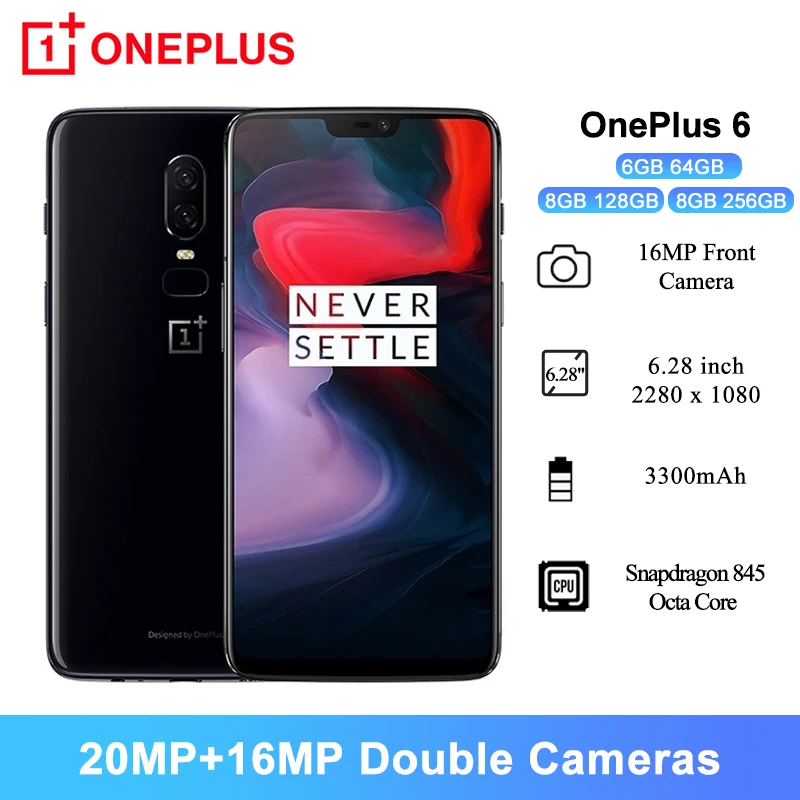 Чехол из ПВХ для OnePlus 6 мобильный телефон 28 &quot6 ГБ/8 ГБ Оперативная память Snapdragon 845
