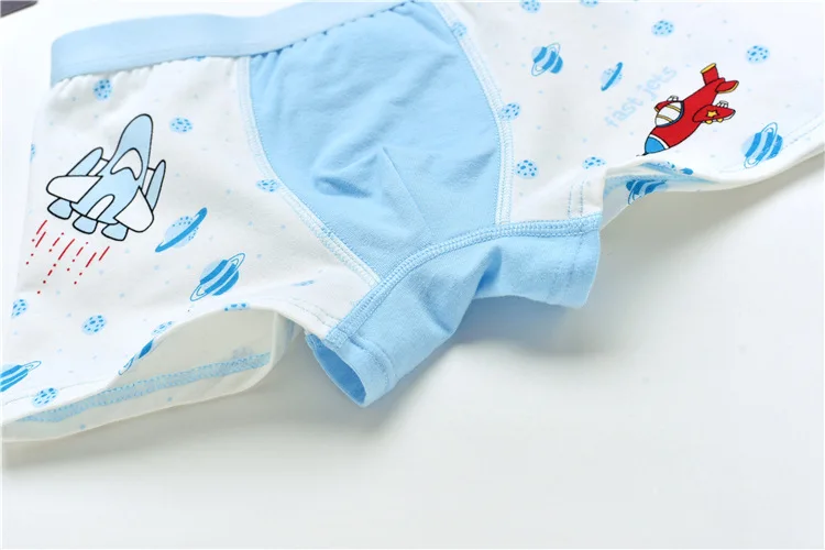 2 шт./лот с героями мультфильмов нижнее белье для мальчиков мягкие дышащие