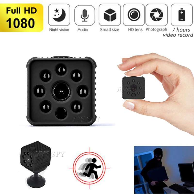 7 часов с функцией видеозаписи HD ИК Мини Камера потайная Secret Магнитный Корпус