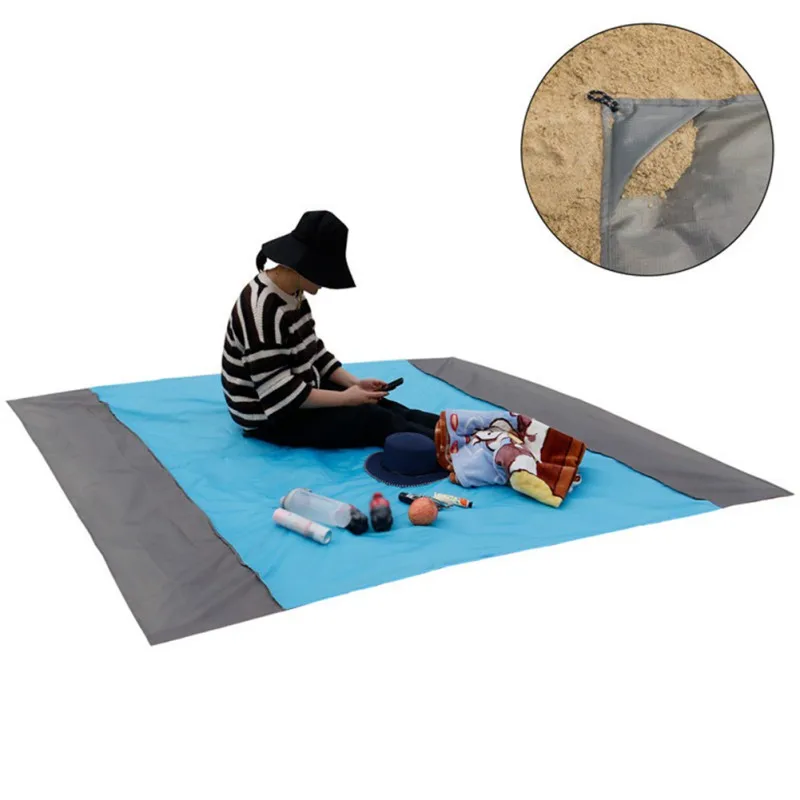 

200*210 см пляжное одеяло, водонепроницаемое одеяло для пикника, негабаритный портативный открытый пляжный коврик для кемпинга