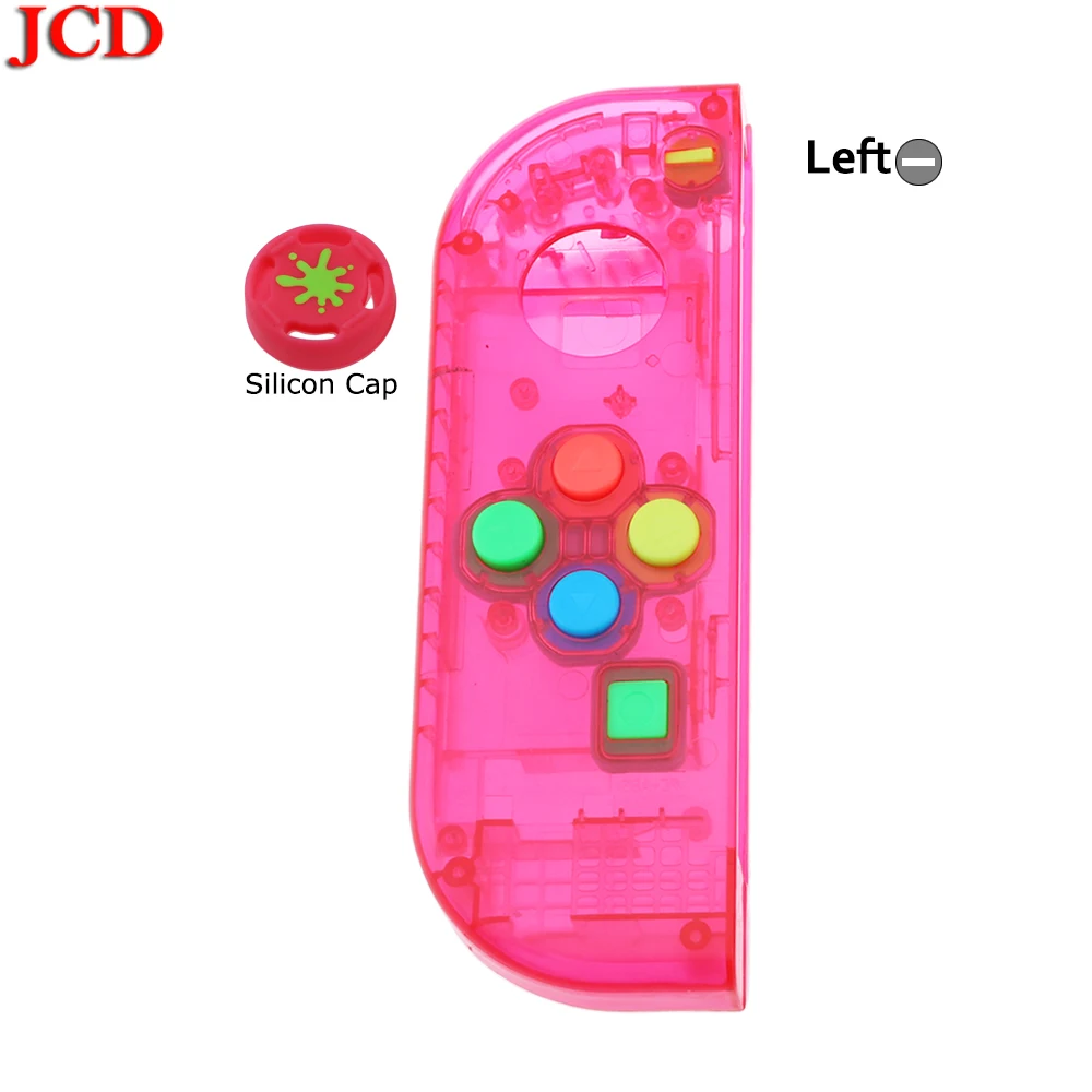 JCD прозрачный цвет DIY для Joy-Con корпус чехол для kingd контроллер NS оболочка игровая консоль для переключателя влево или вправо - Цвет: No2  Left