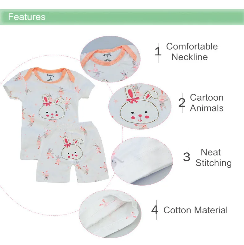 2 шт./комплект Детские хлопковые футболки с коротким рукавом и шорты | Детская