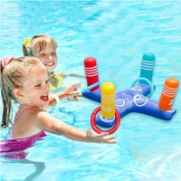 water throwing ferrule toy inflatable hoop ring toss pool swimming pool fun rafts parent child beach game toys for children adul