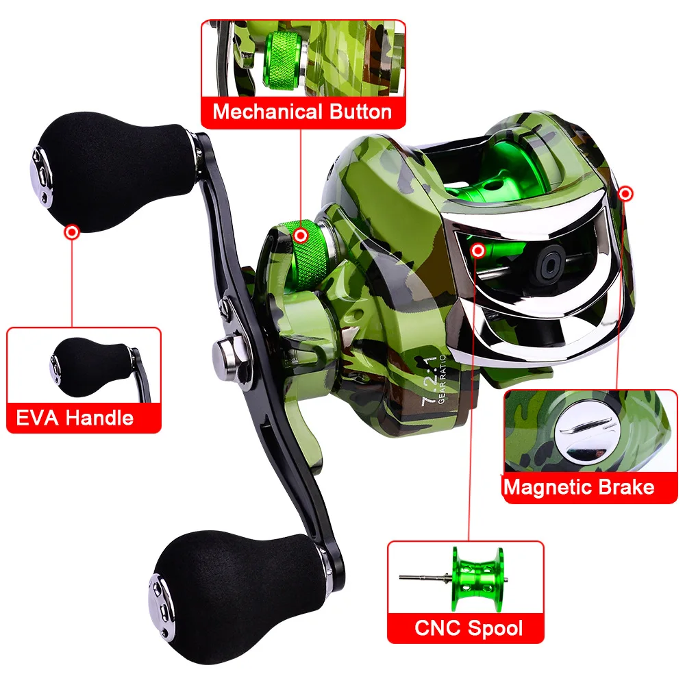 2021 рыболовные снасти Рыболовная катушка фиксированная 10 кг для литья магнитный