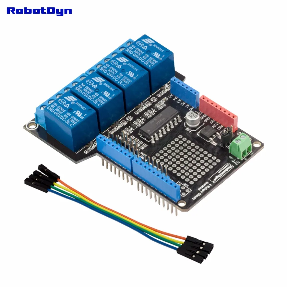 Релейный Щит для Arduino Uno, 4 реле(в сборе