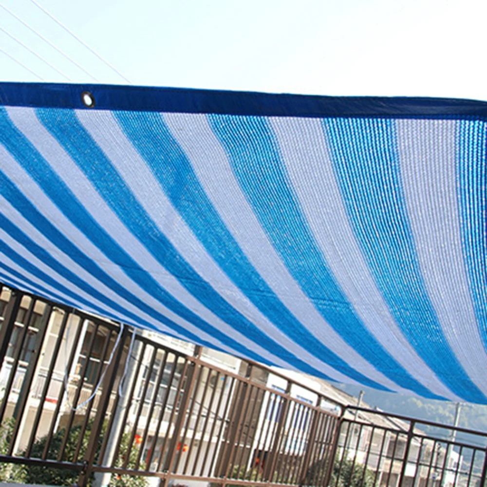 

Shade cloth Home Insulation Sunscreen Sunshade Blue and white stripes Home Shade Net 2*2 meters