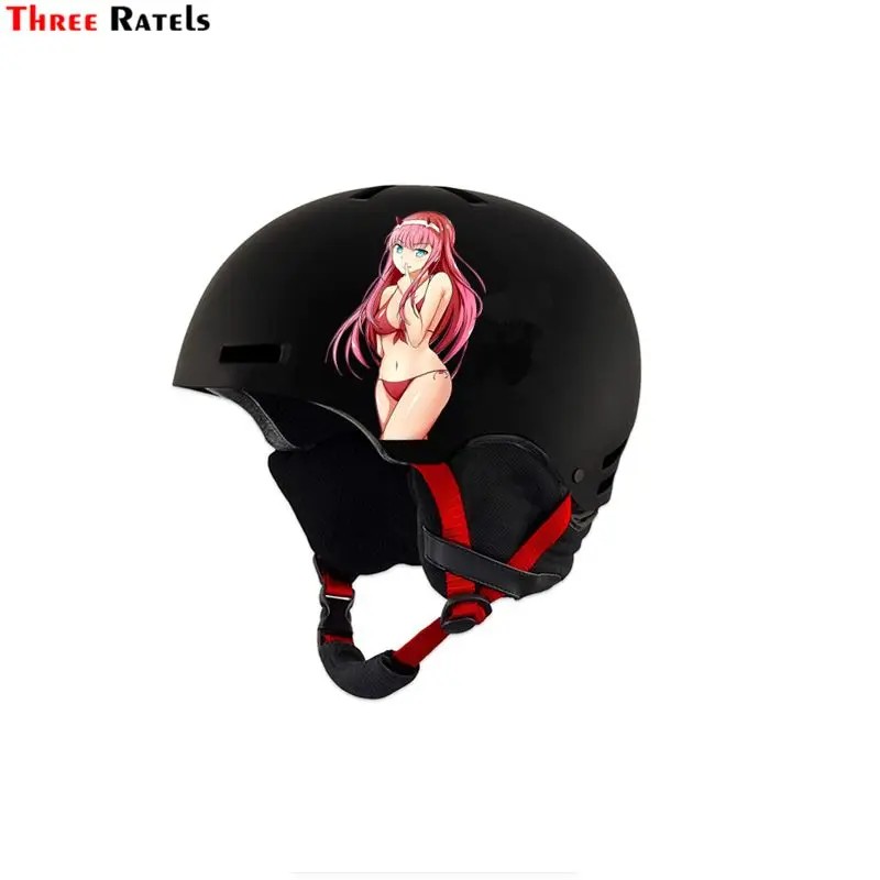 Наклейки для капюшона Three Ratels FC315 милые Мультяшные 3D наклейки аниме Zero Two ZERO TWO KISS |