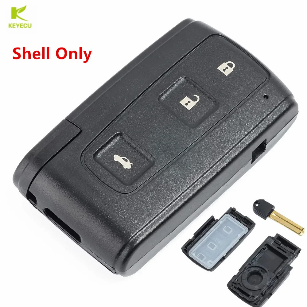 Запасной смарт ключ KEYECU чехол с дистанционным управлением 3 кнопками для Toyota Avenis