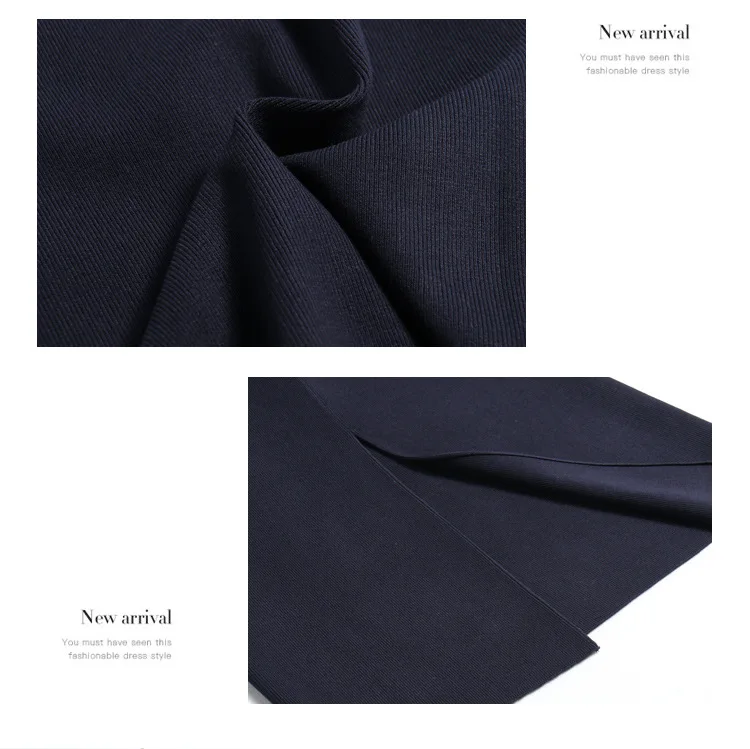 INNASOFAN knitted skirt Women's Autumn-winter sexy high waist skirt Fashionable high-end chic long solid skirt