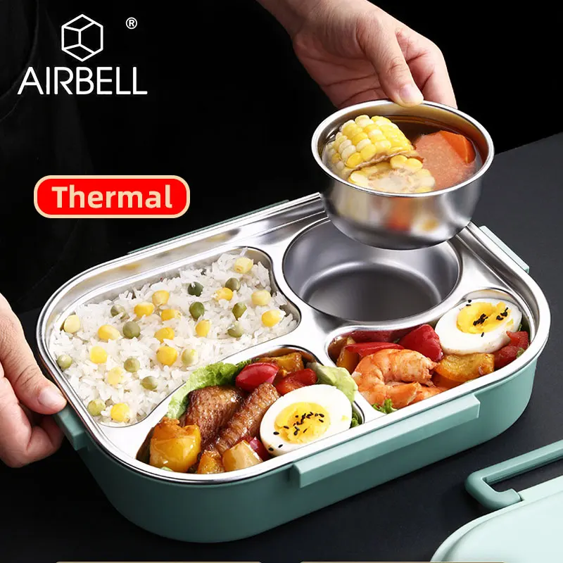 

AIRBELL lunch box bento lunchbox food container meal prep storage Heated Thermal Tuppers kids kawaii isotherme portable picnic