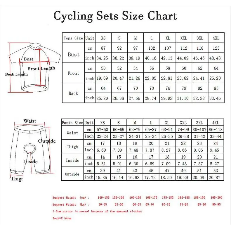 

2021 Cycling Jersey Set Men's cycling clothing Road bike Shirt Suit bicycle Shorts MTB Maillot Culotte