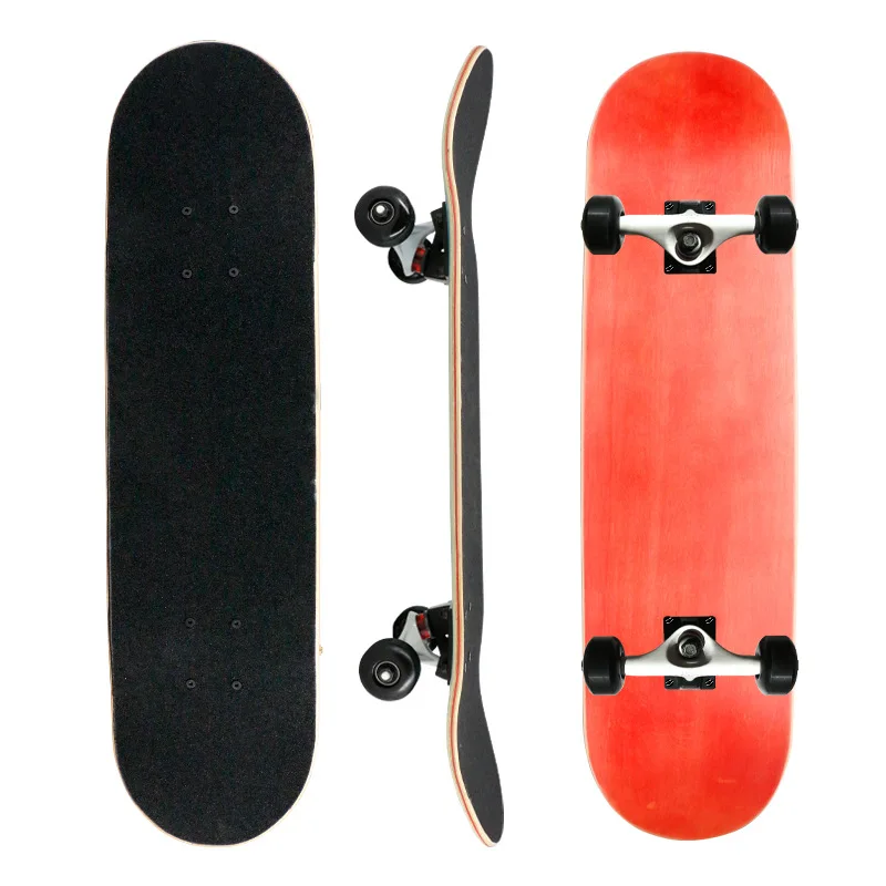 Профессиональный скейтборд двойной вертикальный чистый цвет пластины Роскошные