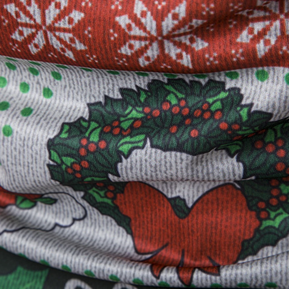 Christmas Tree Print Men Tshirt O Neck long Sleeve Tee Top Casual Hip Hop 3D Tee Shirt Camisetas Hombre Party Funny T Shirts