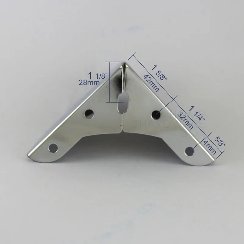 Металлические ножки для мебели 3 1/2 дюйма 9 см квадратные хромированные Угловые из