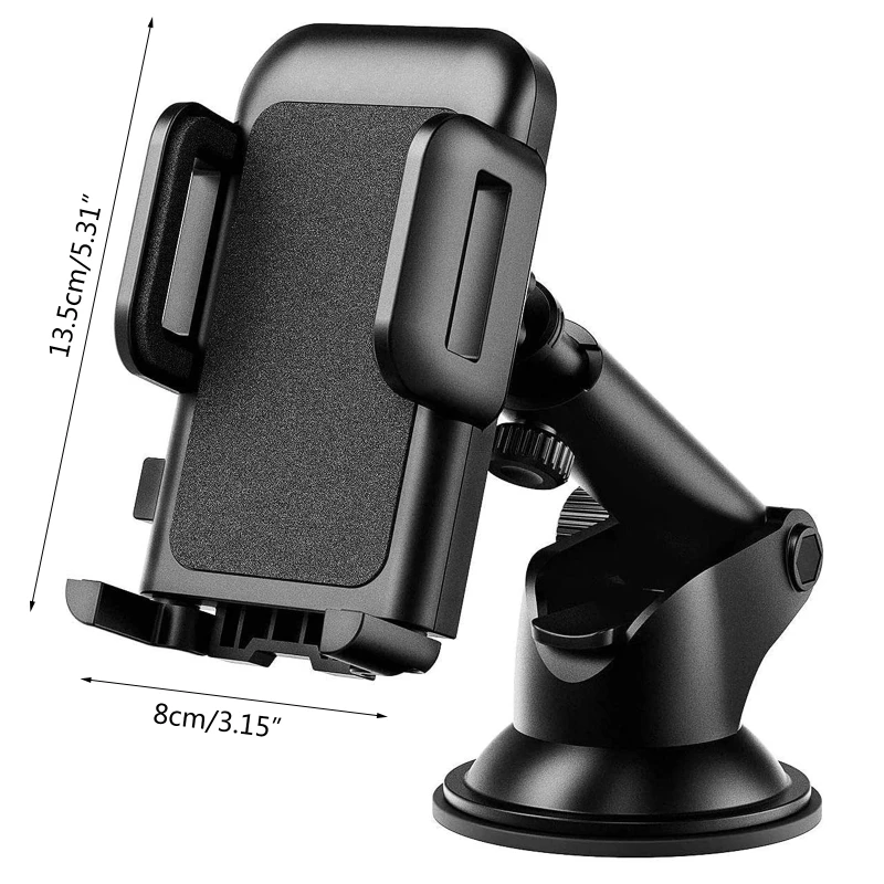 Adjustable Universal SUV Car Phone Mount with Powerful Clamps Sucker Cup Holder for Dashboard Windshield Bracket |
