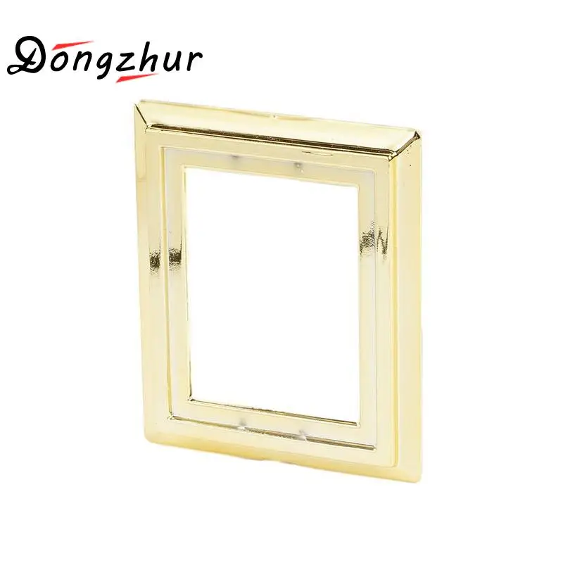 Модель кукольного домика в масштабе 1:12 квадратная Золотая фоторамка модель