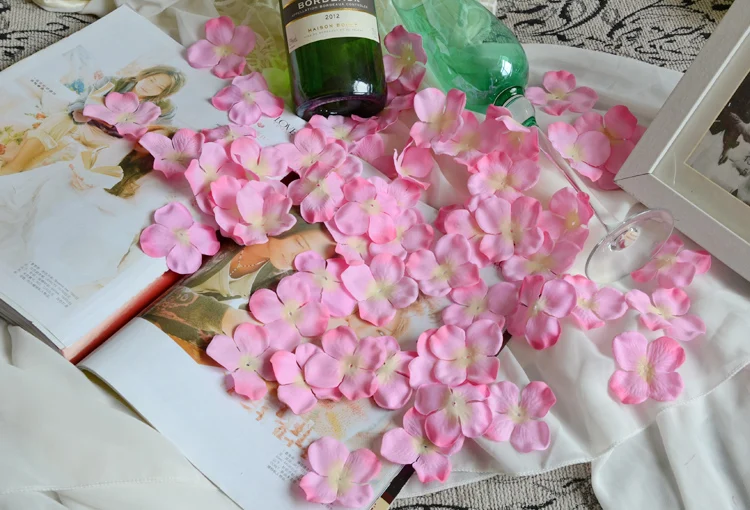 175 unids/lote seda искусственные hortencia flor petalos motivo boda mano lanzamiento Искусственные цветы corativas |