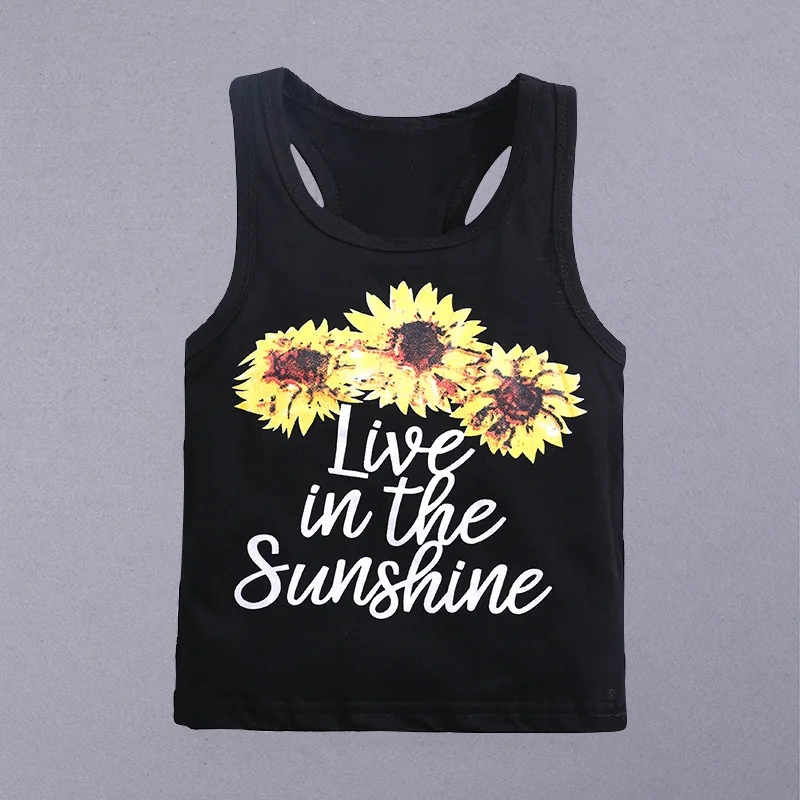 Топ и шорты для девочек из хлопка с мультяшным принтом | Детская одежда обувь