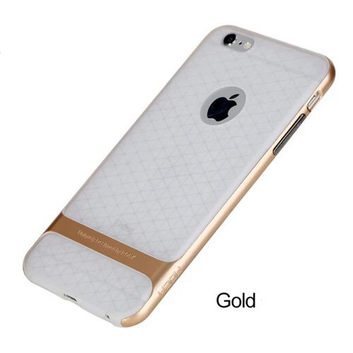 Transparent Gold Чехол Rock Royce для iPhone 6 Plus, роскошный гибридный чехол из ТПУ+ поликарбоната, Прозрачный чехол для iPhone 6S plus, Прямая поставка - Цвет: Transparent Gold