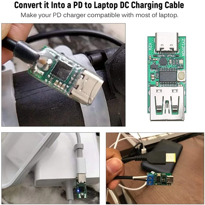 

1 Set WiFi Wireless Bluetooth Module & 1 Pcs USB-C PD2.0/3.0 To DC Converter Power Supply Module Decoy Fast
