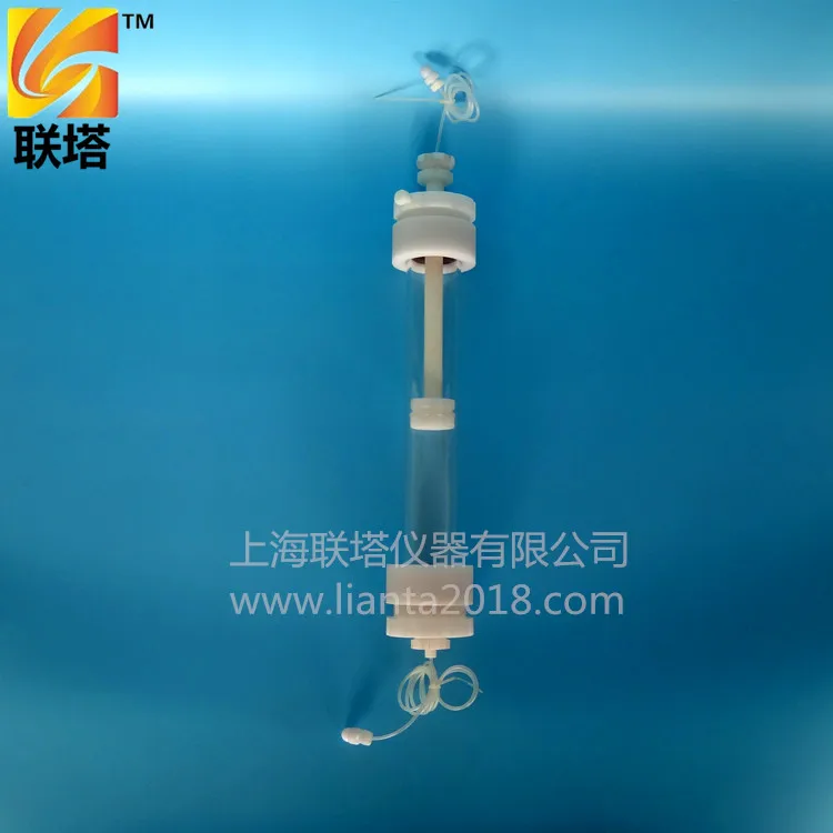 

Medium pressure glass chromatography column with adapter 12mm diameter gel chromatography column protein