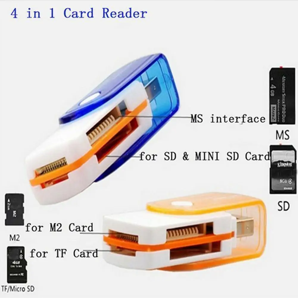

SD Card Reader USB C Card Reader 4 In 1 Multi-function Micro Reader Card Promotional Gift SD Reader Card Universal J4H2