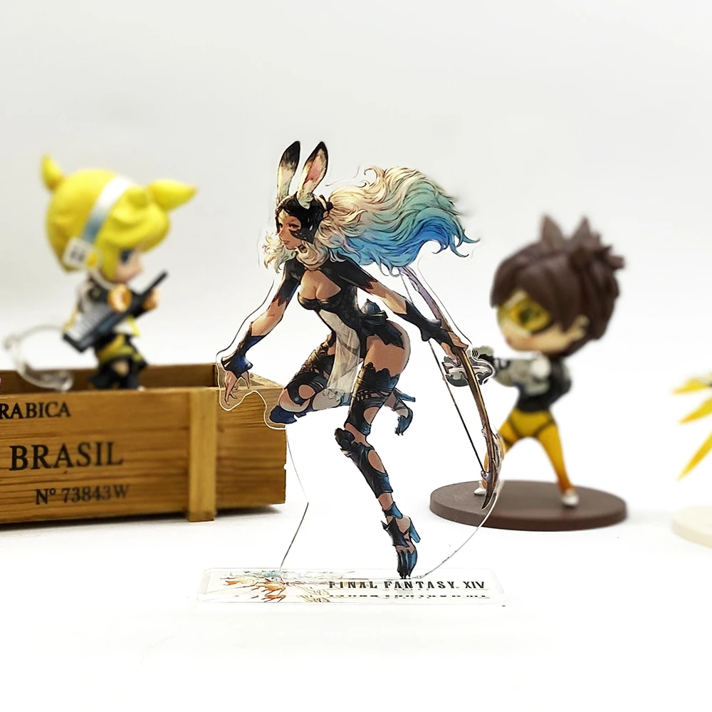 Фантазия XIV FF14 Lalafell Fran фигурка на акриловой подставке модель пластина Держатель