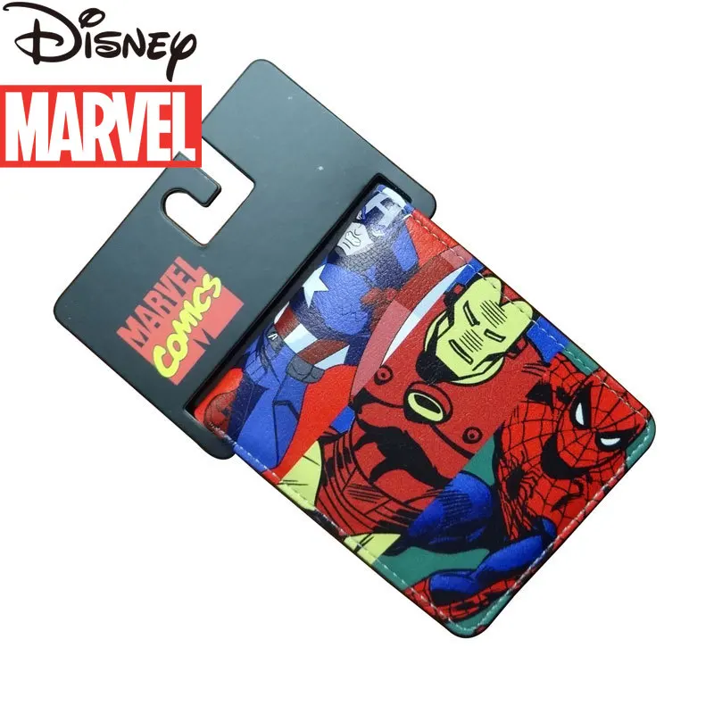 

Marvel Superheroes Avengers Q Edition Spider-Man Iron Man Short Two-fold Wallet Wallet Wallet Marvel Peripheral Products
