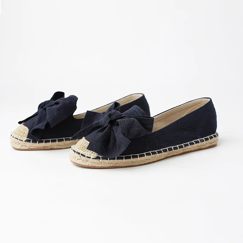 

Round Toe Slip On Shoes For Women Shallow Mouth Female Footwear Casual Sneaker Modis Bow-Knot Slip-on Summer Dress New 2021