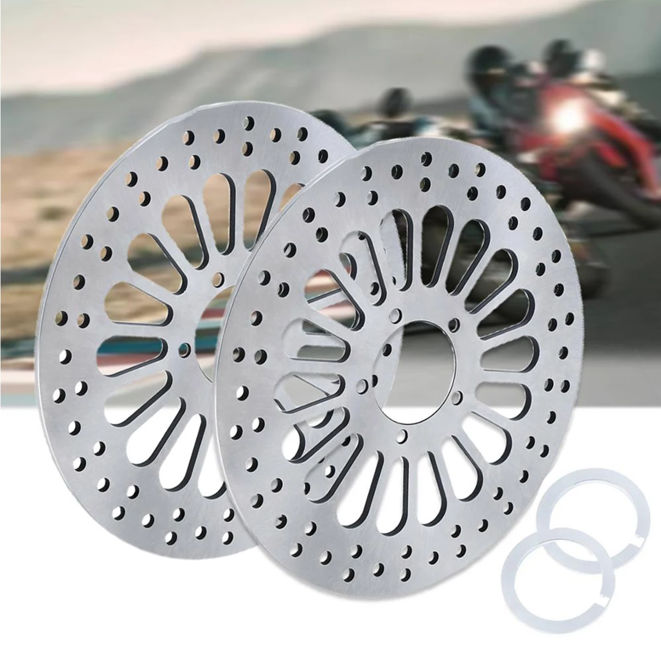 Samger 1/2 шт. 11 5 &quotмотоциклетный тормозной диск ротор из нержавеющей стали набор