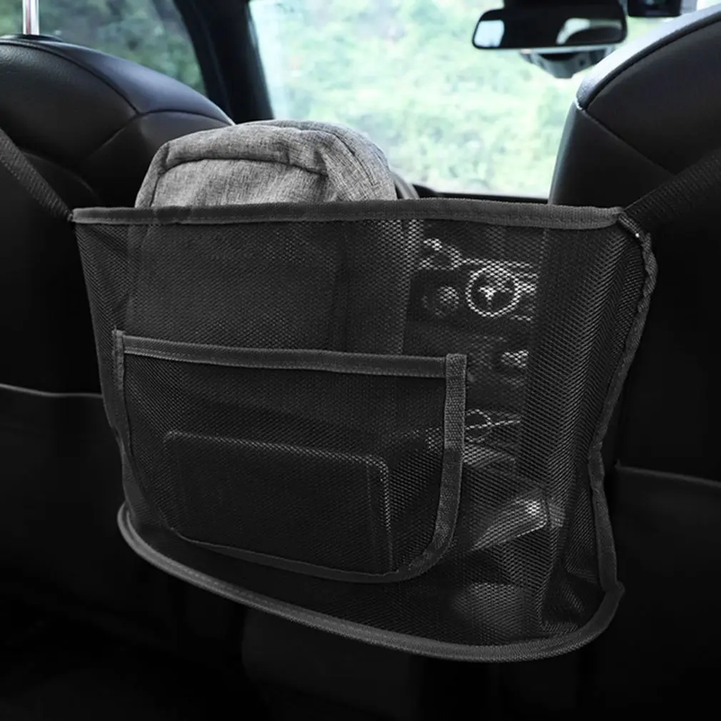 Kopen Fad Auto Handtas Houder Pocket Auto Organizer Handtas Mesh Praktische Opslag Houder Handig Auto Tote Bag Holder
