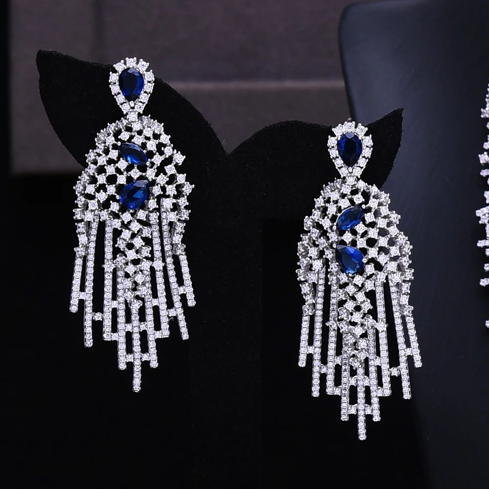 Missvikki 4 шт. Роскошные Большие фейерверк ожерелье/серьги/Кольцо/браслет ювелирные