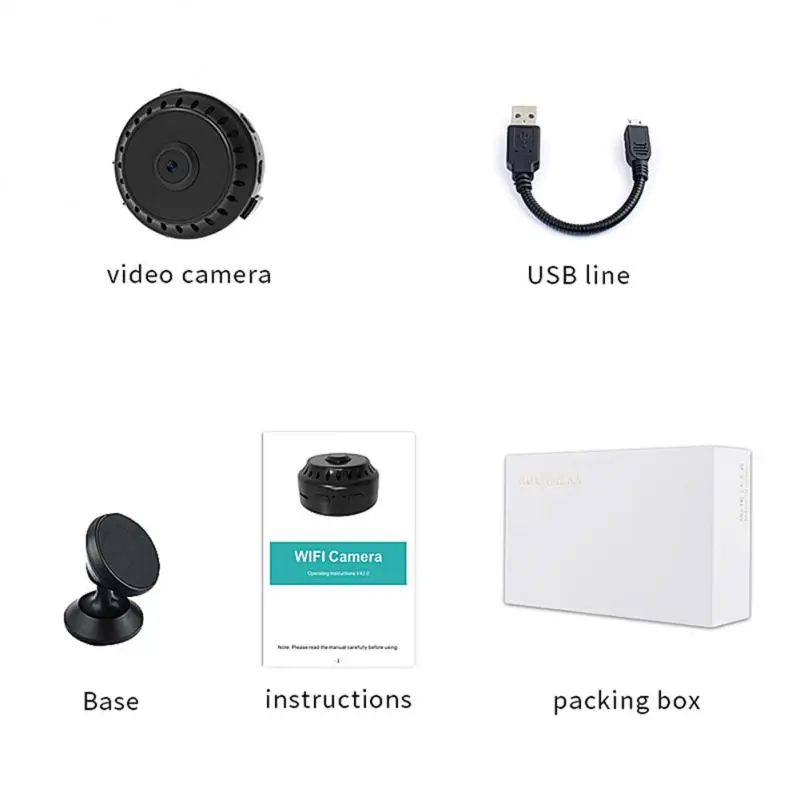 Мини Wi-Fi камера ночного видения инфракрасная маленькая веб-камера 1080P с воздушным