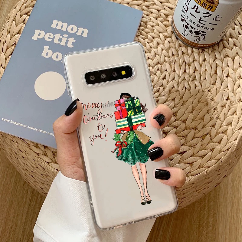 Модный Рождественский чехол для девочек 2020New Year Samsung Galaxy A70 A80 A750 A51 A71 A91 A30 A50 A10 A6 A8 A8plus|Бамперы| |