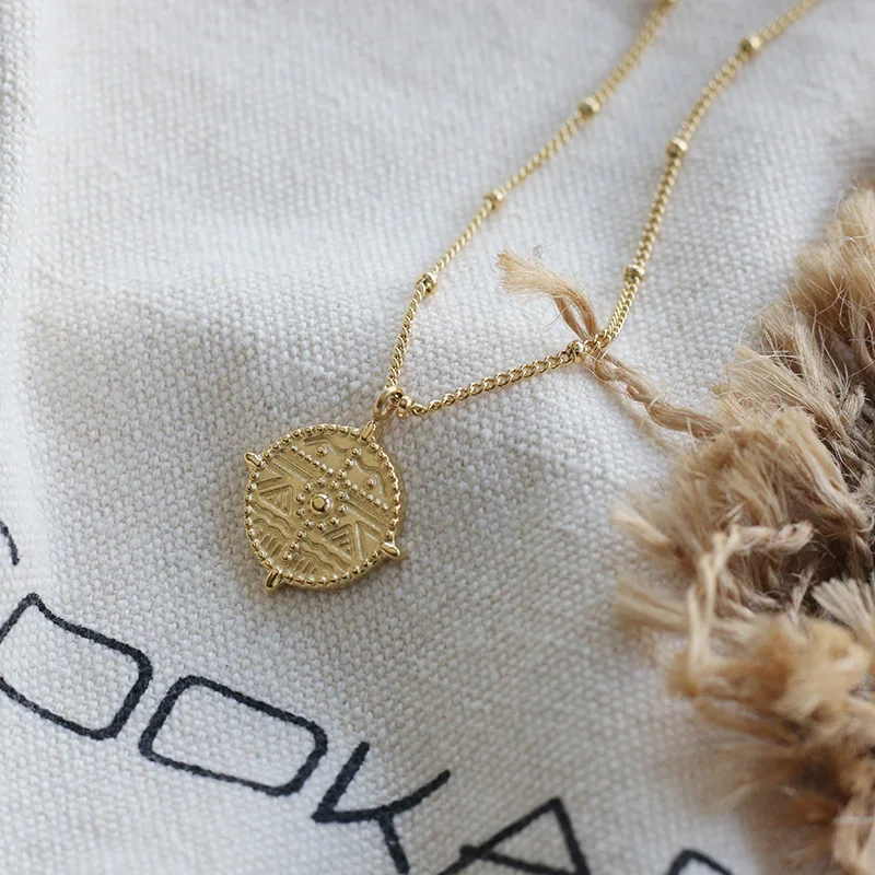 Amaiyllis винтажная подвеска в горошек из 18-каратного золота римском стиле с