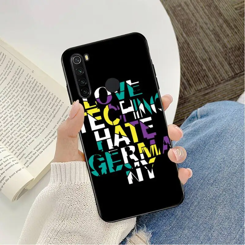

Yinuoda Love Techno Music Quotes Phone Case Phone Case For Redmi K20 Note 5 7 7a 6 8 Pro note 8T 9 Xiaomi Mi 8 9 SE