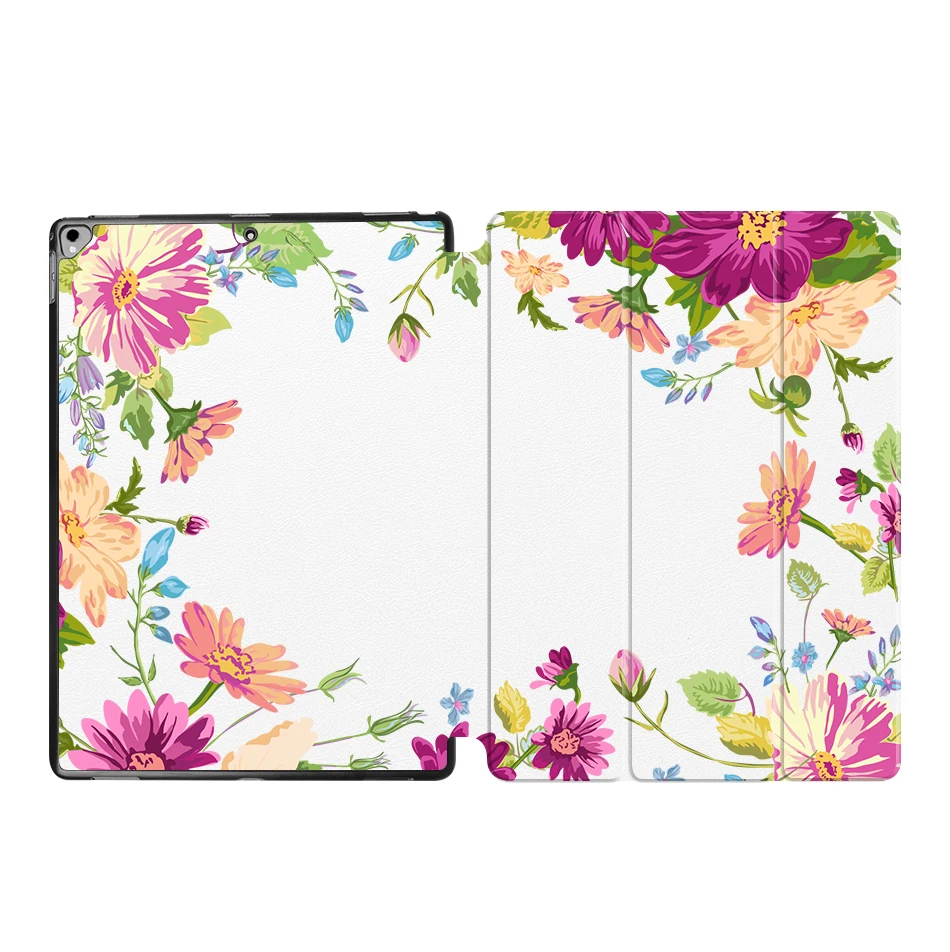 IP15 MTT Flower чехол для планшета для iPad Pro 12,9 '' из искусственной кожи откидная подставка смарт-чехол защитный чехол A1584 A1652 A1670 A1671 - Цвет: IP15
