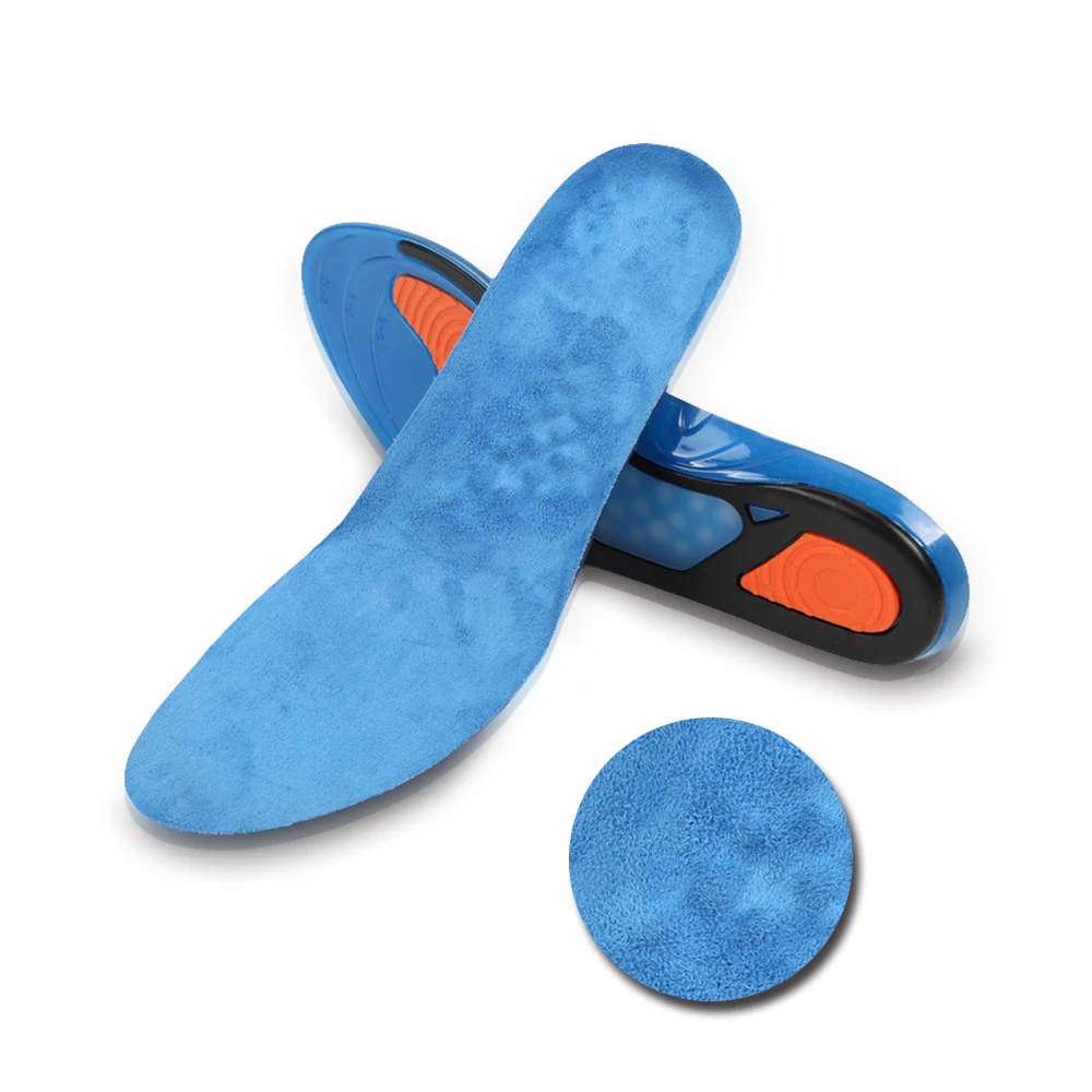 Silicone Sports Running Orthotic Insoles for Men Women High Quality Soft TPE Gel Pad Relieve Foot Pain Insoles With Elasticity