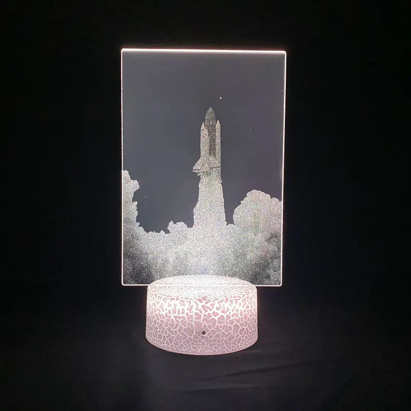 Акриловая 3d-лампа Apollo для фотографий светодиодный ночсветильник комнаты декор
