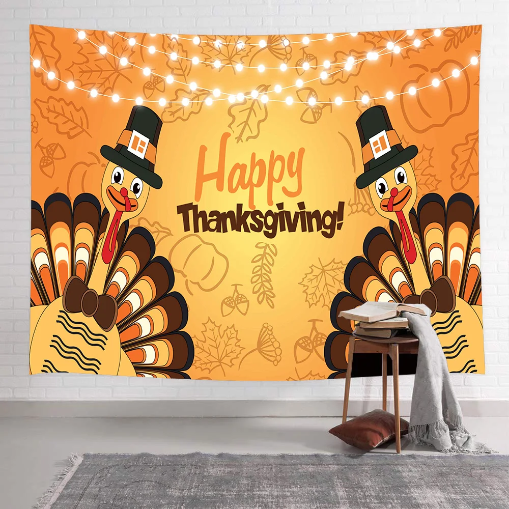 

Гобелен на День Благодарения, украшение для турецкого фестиваля, искусство, настенные подвесные гобелены для гостиной, для дома и общежития...